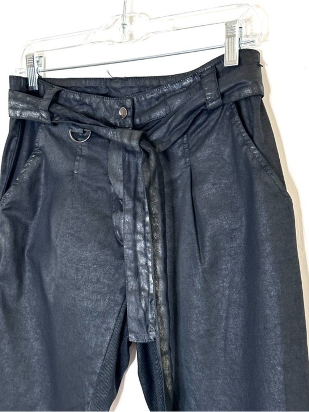 LA HAINE INSIDE US Coated Pants with belt M (unisex) - Picture 1 of 6